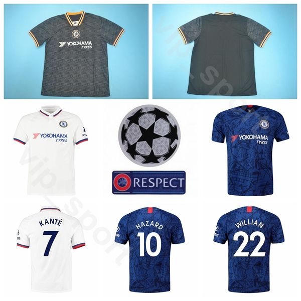 

2020 soccer 11 drogba jersey men 9 osgood 8 lampard 26 terry 25 zola 10 hazard 17 kovacic 18 giroud football shirt kits, Black;yellow