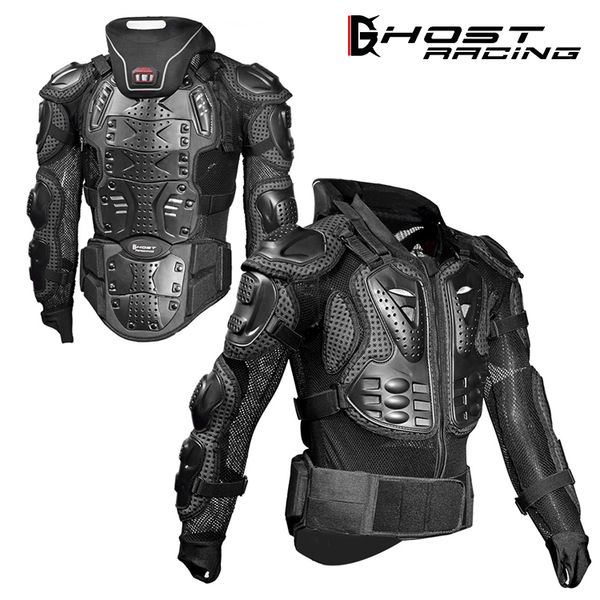 

ghost racing off-road motorcycle armor coat racing riding elbow protector and protective neck hj04