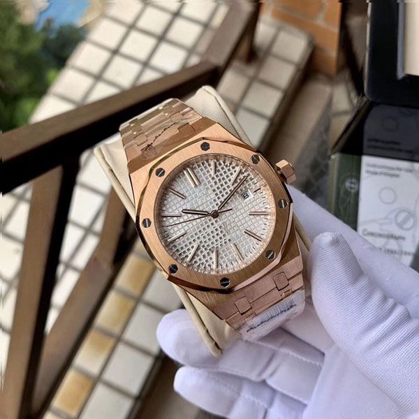 

luxury mens automatic mechanical designer watches classic style 15400 full stainless steel swim wristwatches sapphire super luminous watch