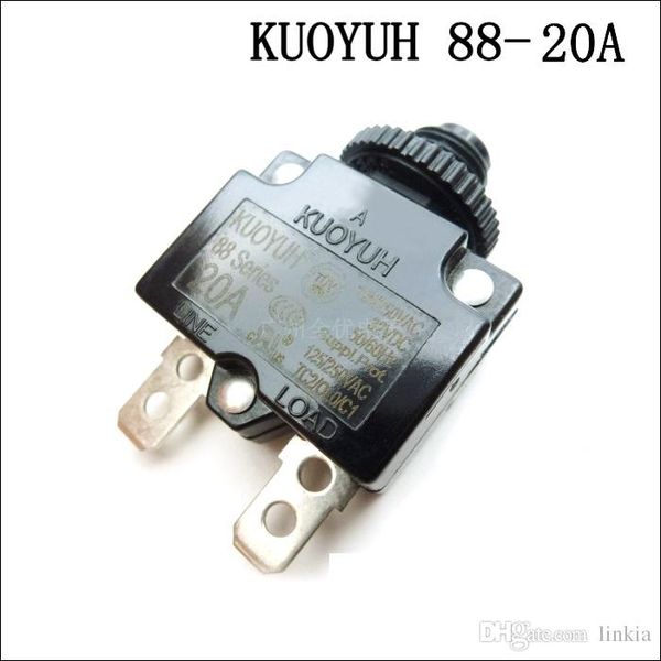 

taiwan kuoyuh overcurrent protector overload switch 88 series 20a