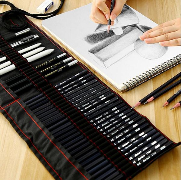 2019 Maries Sketch Pencil Set Beginner 2b4b Adult Painting Tools Pen Sketch Pen Children Pencil Drawing Bag Art Supplies From Yhsky 1036