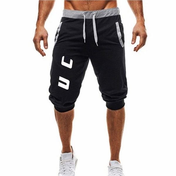

2019 new man's shorts summer casual fashion shorts print sweatpants fitness short jogger m-3xl, White;black