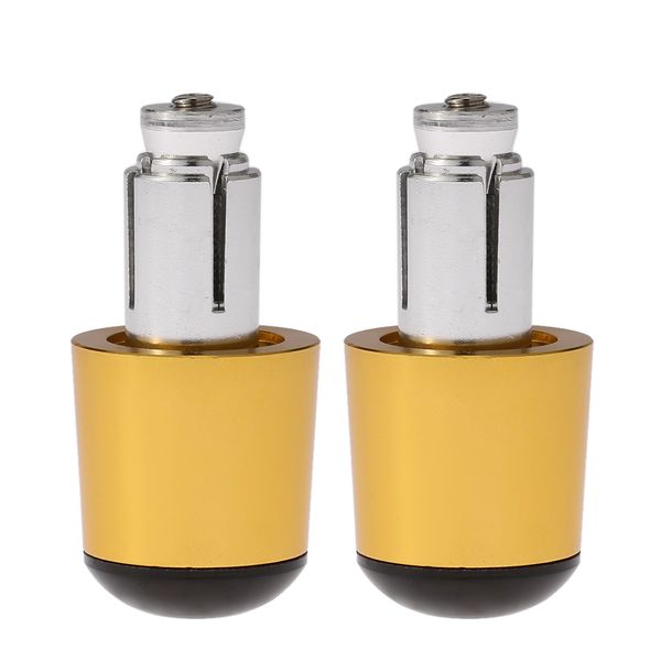 

kkmoon motorcycle pair of universal motorbike aluminum handlebar bar ends plugs grip caps