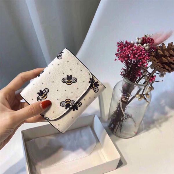 

designer wallet bee stars short wallets good quality fashion fresh cfy2002224/6*, Red;black