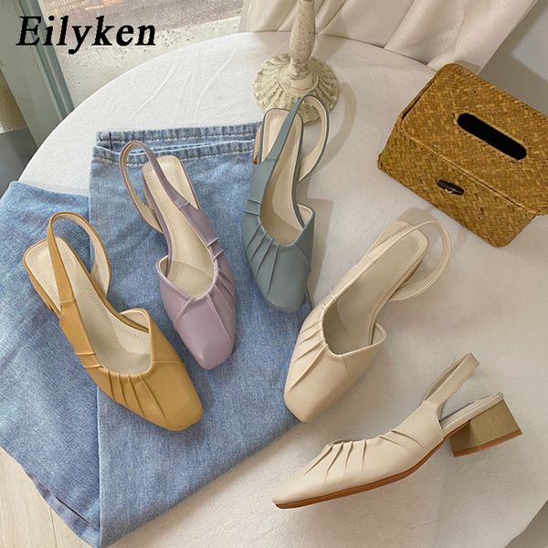 

shoes woman spring 3cm low heels sandals women square toe elegant pumps for party wedding shoe sandal mujer new, Black