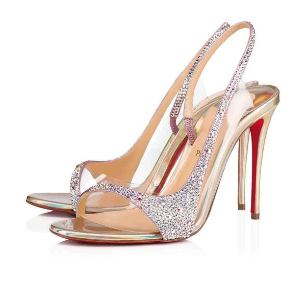 

super quality women red bottom sandals evening shoes,luxry high heels renee strass rinestone pumps women sandal party wedding dress sho, Black