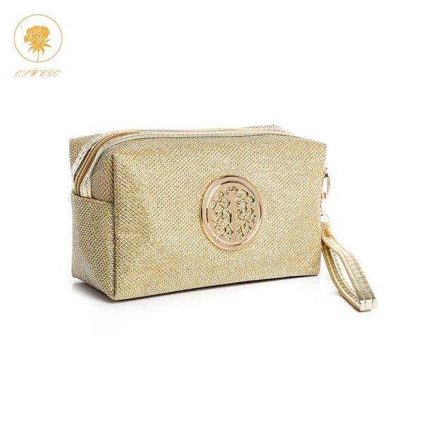 

oswego travel cosmetic bag women zipper makeup bags handbag portable make up organizer storage wash pouch toiletry case