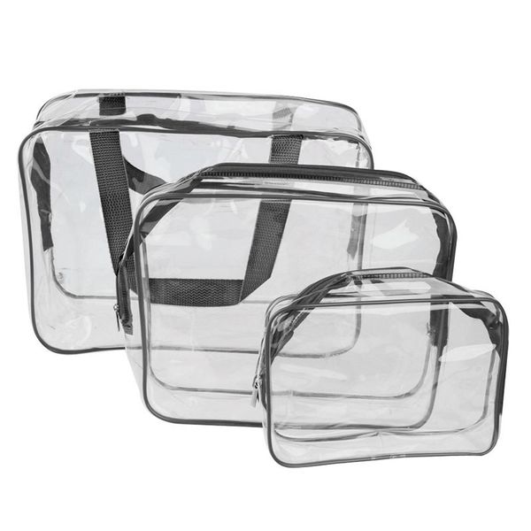 

3-in-1 pvc transparent waterproof multifunctional cosmetic bags