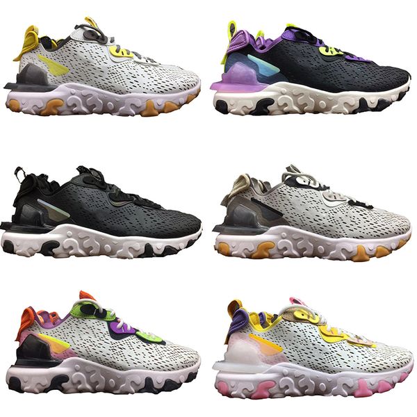 

react vision кроссовки мужчины женщины быть истинным шафран серый желтый хамелеон тройной черный белый дизайнер мужские кроссовки спортивные