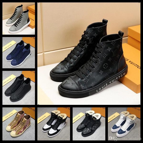 

18ff 2020 new designers casual men shoes hard-wearing men flats sneakers high fashion shoes for men comfortable lightweight run shoes, Black