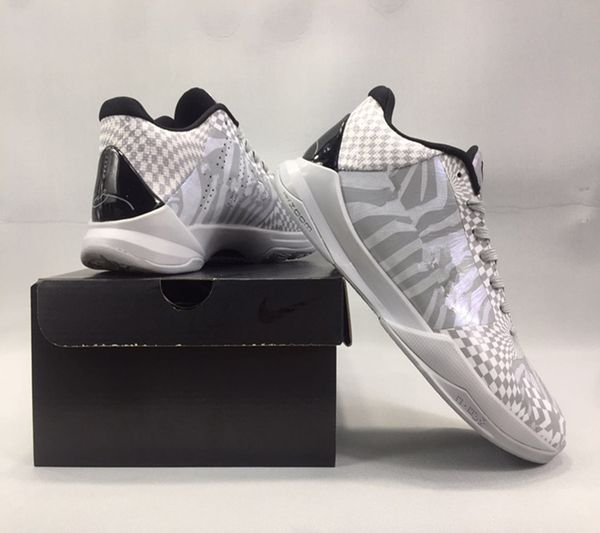 

2020 mamba mentality 5 protro bruce lee мужчины баскетбольные обувь для продажи с box bear blk mamba 5 дизайнерская спортивная обувь us7-us1, Black
