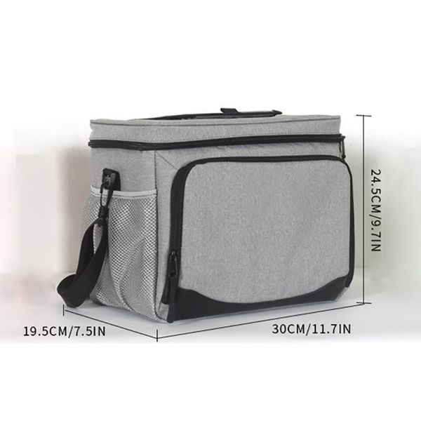 

picnic box ice bag container handbags shoulder bag large capacity lunch waterproof cooler insulated thermal zipper