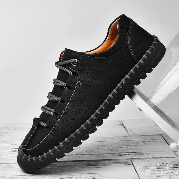 

comfortable casual men shoes moccasins loafers mens cc-321, Black