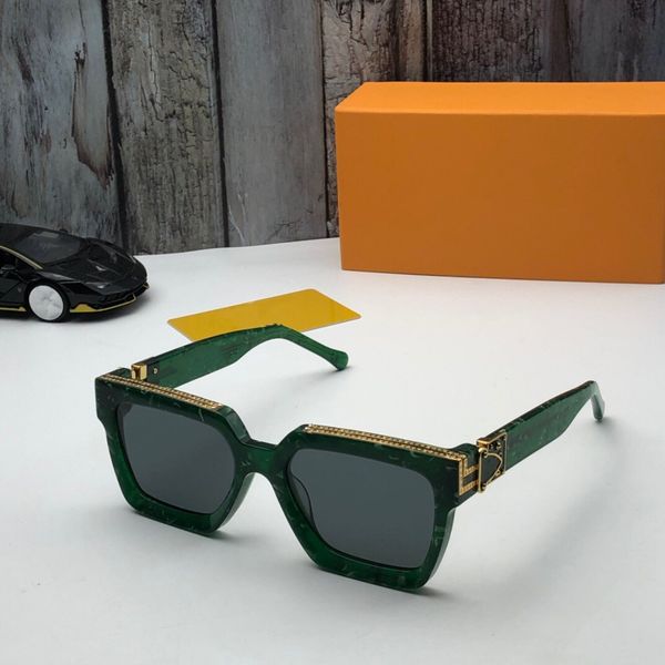 

luxury millionaire 1165wn sunglasses full frame vintage designer sunglasses for men shiny gold logo sell gold plated top, White;black