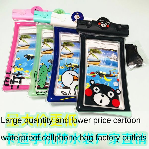 

jchsg cartoon cute air air buoyancy mobile phone waterproof bag diving drifting touchable screen sealed swimming waterproof bag rainproof co