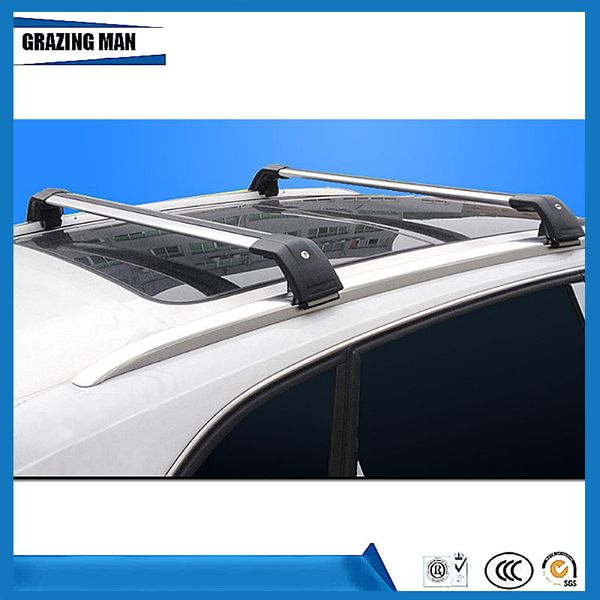 

2pcs car acccessories aluminium alloy roof rack rail cross bar side bars fit for compass 2011-2019 luggage carrier