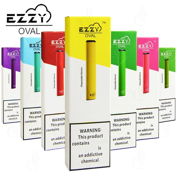 

Лучшие Ezzy OVAL Одноразовый Vape Pen Устройство Starter Kits 280mAh Аккумулятор 300 пуфы 1,3 мл Бобы картридж Предварительно заправленной система Ecig Испарители Vapor