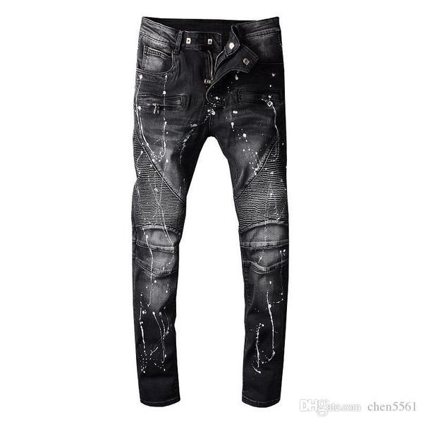 2020 новая мужская мода простые летние легкие джинсы мужские большой размер мода повседневная сплошные классические прямые джинсы, Blue