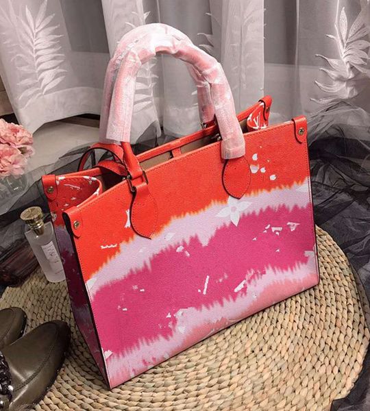

the new 2020 color lady leather handbag single shoulder bag bags purses totes womens tote handbags women girls boys package