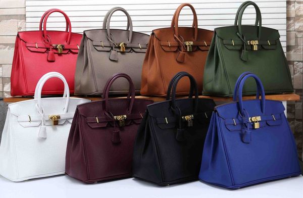 

35cmdesigner handbags luxury handbag fashion brand totes women designer bags cluth pu leather bag with lock key purse totes