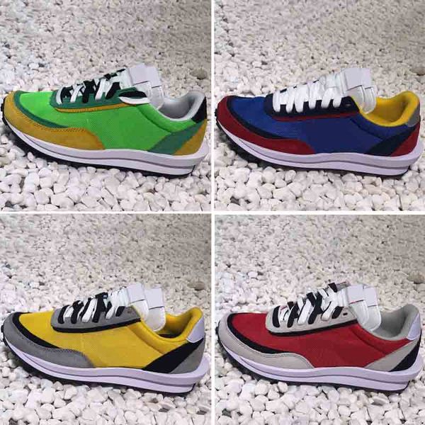 

LDV Вафли Sacai Varsity Blue Del Sol Varsity Красный Черный Велоспорт Обувь Для Мужчин Женские Racer