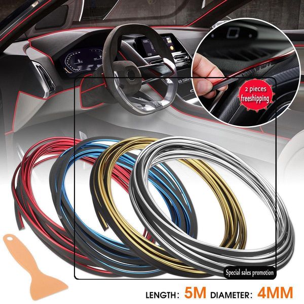 16f 5m Flexible Edge Gap Diy Car Interior Exterior Moulding Trim