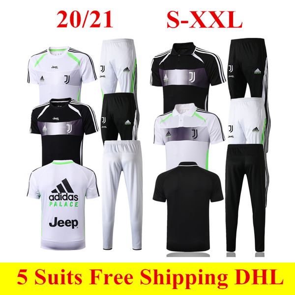 

2020 palace cr7 ronaldo white polo shirts tracksuits buffon 20 21 de ligt soccer jerseys ramsey pjanic dybala short sleeve training suit xxl, Gray;blue