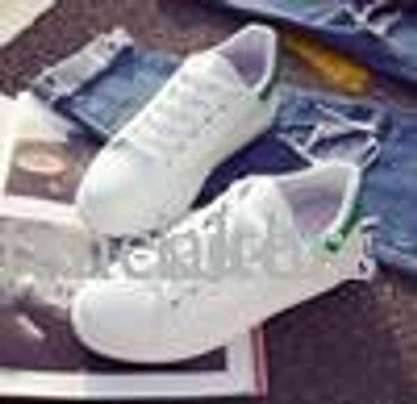 

2020 high qaulity fashion women leather white green casual shoes sports running shoes sneakers, Black