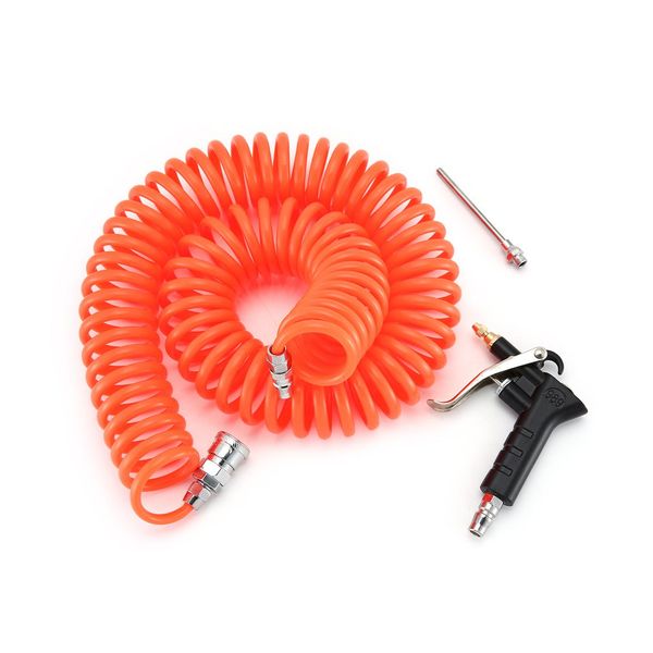 

copper nozzle air duster blow gun pneumatic dust removing with 9m coiled hose tool accessories for truck van lorry blower