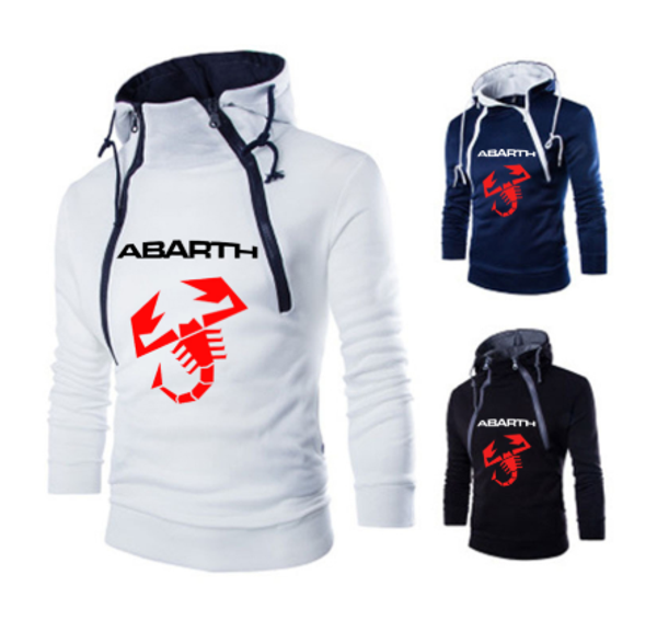 

men's hoodies abarth car logo printed sweatshirt fashion streetwear men's clothes casual sportswear q
