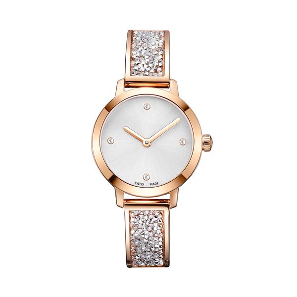 

2010 elling fashion women watch luxury diamond rose gold special design relojes de marca mujer lady dress watch quartz gift, Slivery;brown