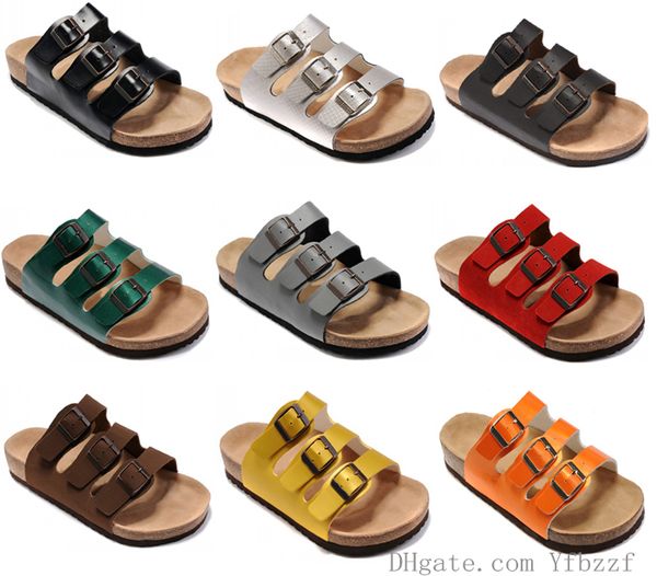 

Men flat andal women ca ual hoe three buckle famou tyle arizona ummer beach genuine leather lipper with orignal box