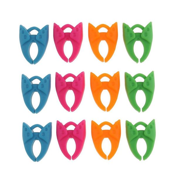 

12 шт ассорти случайного цвета бобина держатели зажимы