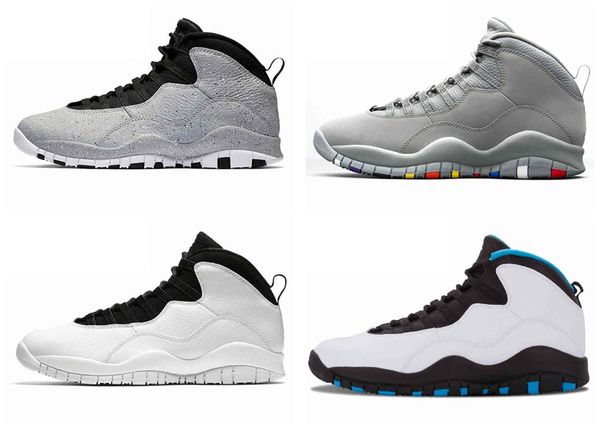 

10 баскетбол обувь cement уэстбрук x я вернулся 10s мужчины рыси chicagopowder blue steel gray cool черный белый спортивные кроссовки