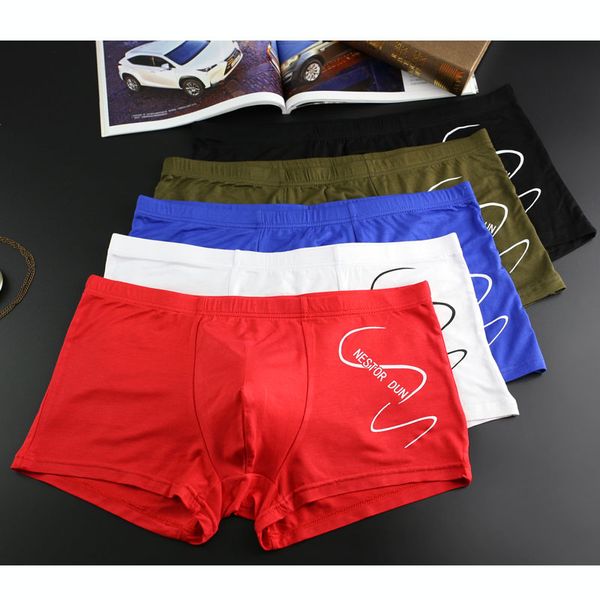 

5pcs 3pcs men underwear boxer silk modal soft men boxershorts cueca male panties lingeries underpants boxershorts, Black;white