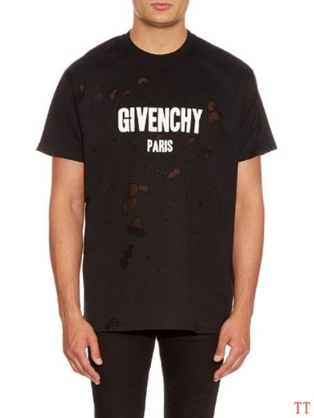 

19 europe pari fa hion big broken hole brand man clothe women men t hirt men 039 clothing cotton print letter hort leeve t hirt