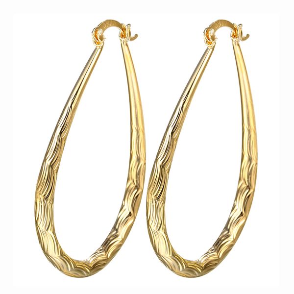 

trendy women hoop earrings classic lady gold color statement earring fashion jewelry for female wedding anniversary gift, Golden;silver