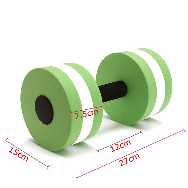 

аэробика 2pcs водные упражнения dumbells eva воды штанги рук бар для водонепроницаемость