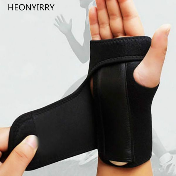 

balight outdoor fitness bandage orthopedic hand brace gloves wrist support finger splint carpal tunnel syndrome, Black;red