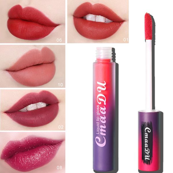 

new fashion lipstick cosmetics women lips makeup matte lip gloss party beauty 10 colors maquiagem profissional completa