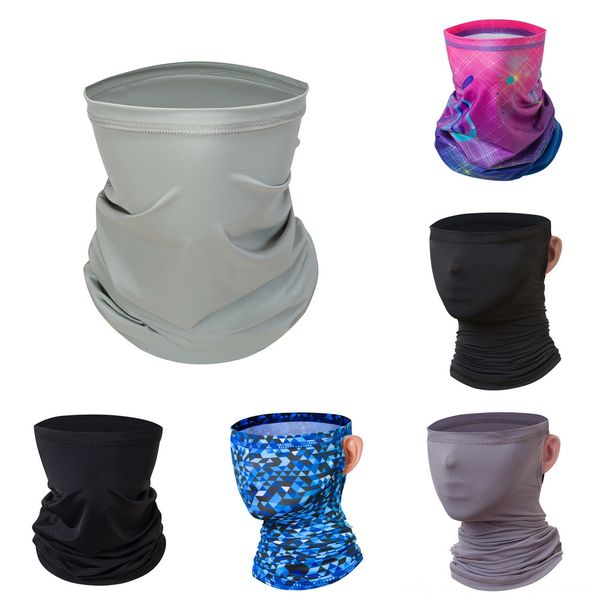 

rvh2r cycling mask outdoor sports bicylce masks magic headband scarf color riding solid face mask men women's cycling head scarf caps, Black