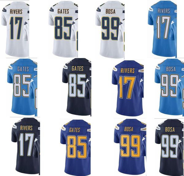 

2019 зарядное устройство 99 joey bosa 17 philip rivers 85 антонио гейтс мужчины женщины молодежь vapor неприкасаемый color rush custom elite, Black