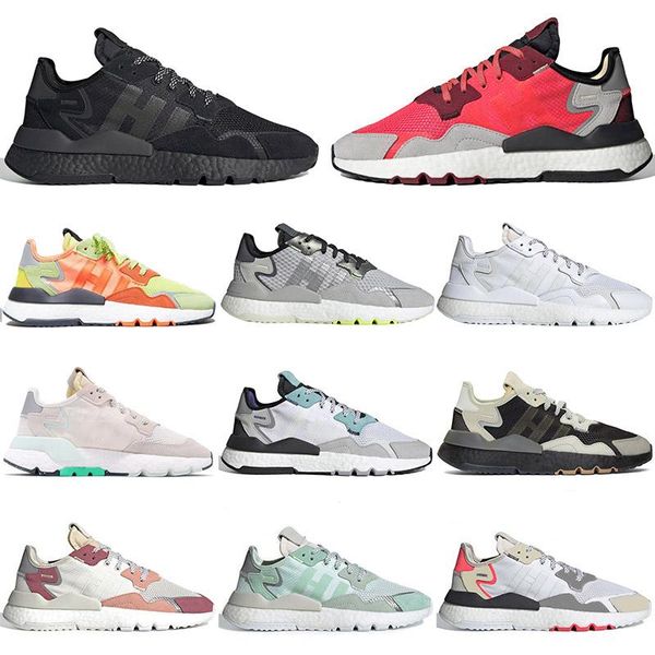 

fashion trainers nite jogger shoes men womens shoe core black white shock red classic brand mens sports chaussures shoes sneakers szie 36-45