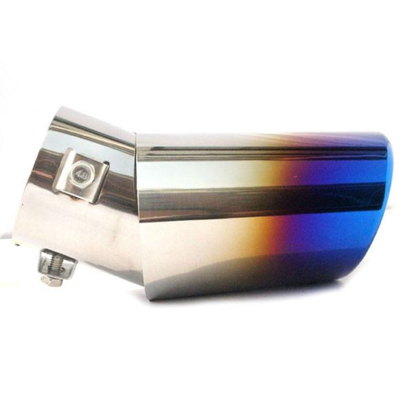 

universal car auto exhaust muffler tip stainless steel pipe chrome trim modified car rear tail throat liner accessories