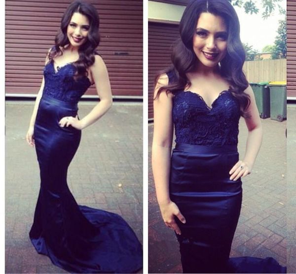 

2019 новый темно-королевский синий русалка кружева спагетти элегантные дешевые платья выпускного вечера вечерние платья носить коктейль неве, Black;red