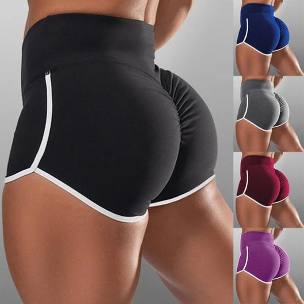 

sport leggings yoga activewear yoga shorts women summer shorts sports women fitness gym workout waistband skinny #g3, White;red