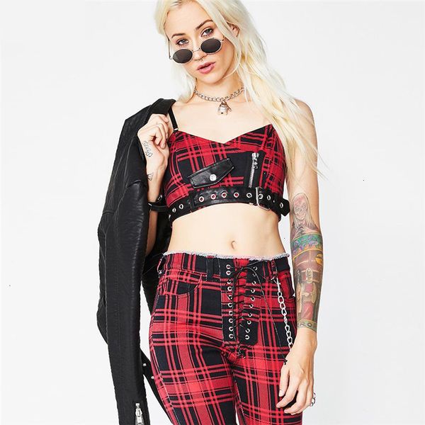 

танк топы танка top женщина camis sexy zipper бюстье bralette плед новых женские моды рукава street футболочка, White