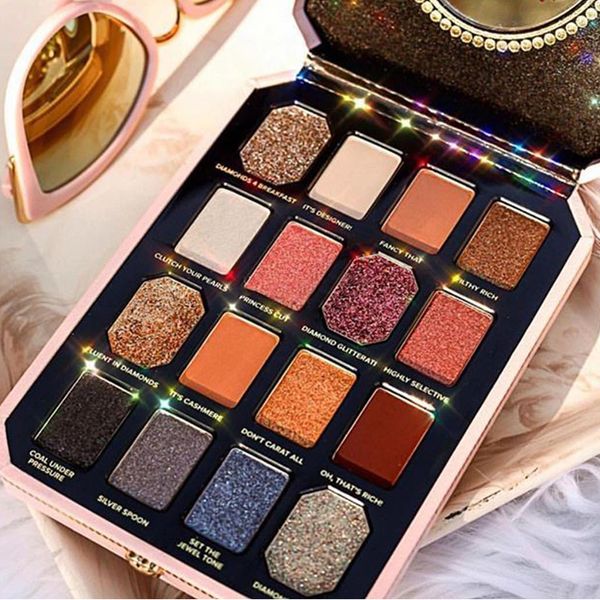

New Makeup palette Face Pretty Rich 16colors Eyeshadow palette Diamond Eye Shadow High quality DHL shipping