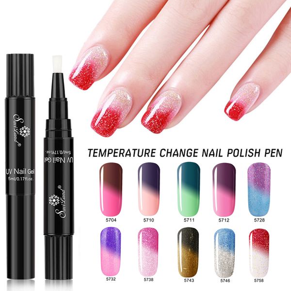 

nail gel polish pen temperature color changing pencil nail polish uv gel art varnish pencil thermal change color lacquer