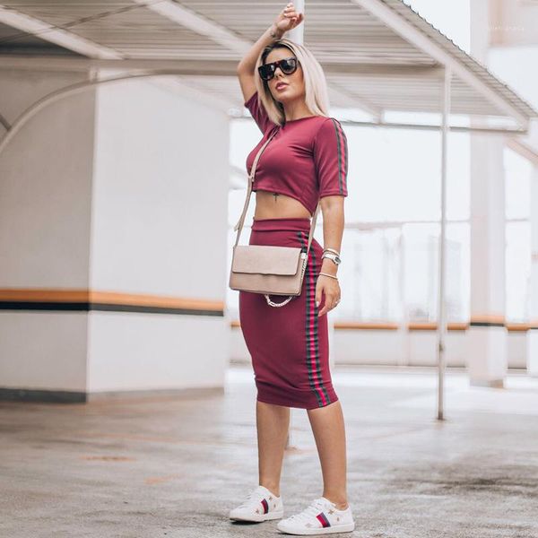 

piece dress designer contrast color tight cover hip suits donna 2pcs summer dress womens designer two, White